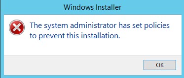 Window Error Dialog  box